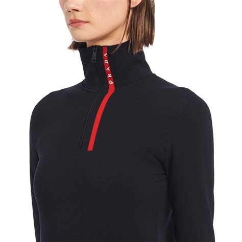 prada nylon turtleneck sweater